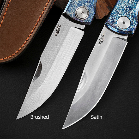 MagnaCut Steel Slip Joint Pocket Knife 3.8 Inch Titanium