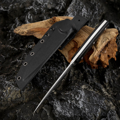 5.3 Inch Fixed Blade Knife, DC53 Steel with Kydex Sheath