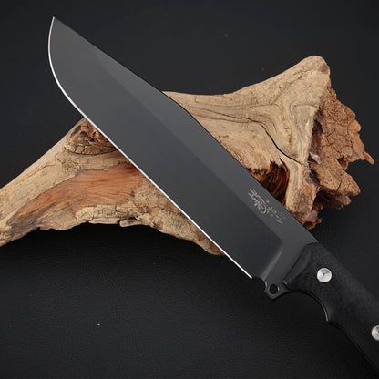 7.8 Inch Machete， ASP2003 Steel, Carbon Fiber Composite Handle