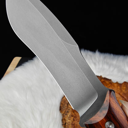 7.7 Inch Wootz Steel Kukri with Ironwood