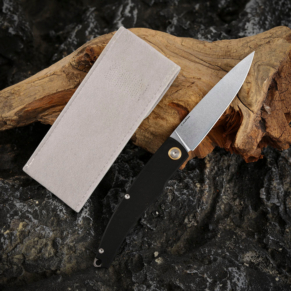 3.46 Inch Slip Joint Pocket Knife, CobalMax Steel, G10