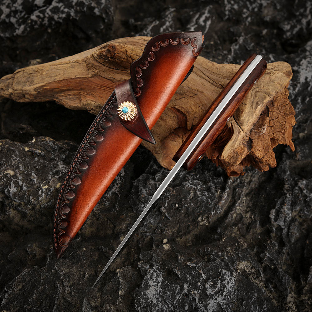 M390 Steel 4.5 inch Fixed Blade Knife with Kydex Sheath