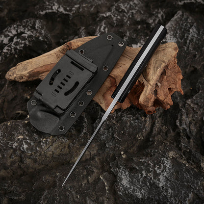 5 Inch Fixed Blade Knife, CobalMax Steel, Kydex Sheath