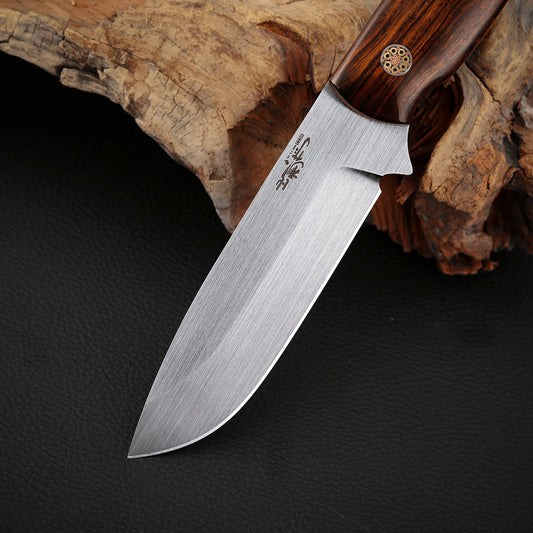 3.5 Inch MagnaCut Steel Fixed Blade Knife, Ironwood