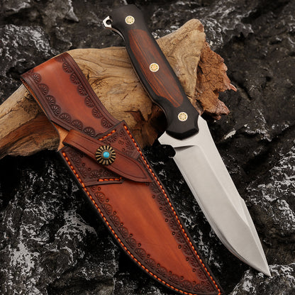 Fixed Blade Knife M390 Steel 5" Convex Edge Blade