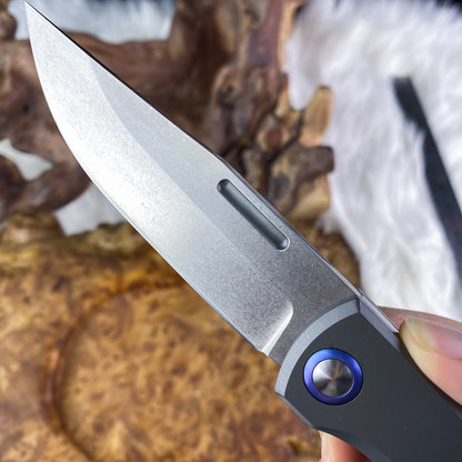 Vanax SuperClean Steel Pocket Knife with Titanium