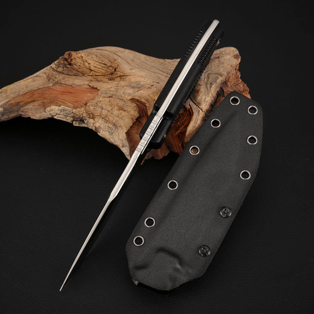 Survival Rescue Knife 5.5 Inch Tactical Fixed Blade Carbon Fiber