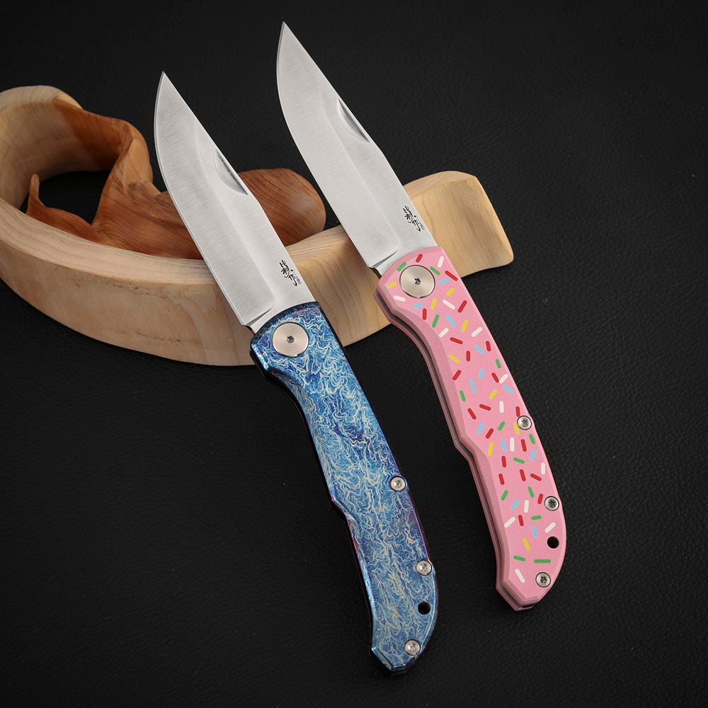 MagnaCut Steel Slip Joint Pocket Knife 3.8 Inch Titanium