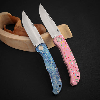 MagnaCut Steel Slip Joint Pocket Knife 3.8 Inch Titanium