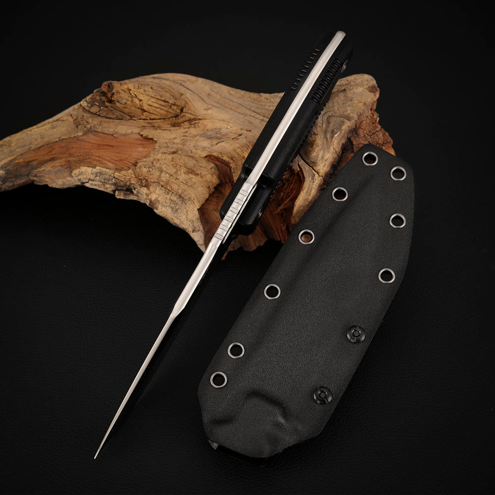 Survival Rescue Knife 5.5 Inch Tactical Fixed Blade Carbon Fiber
