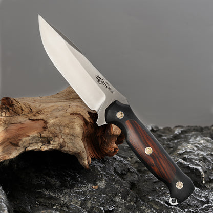 Fixed Blade Knife M390 Steel 5" Convex Edge Blade