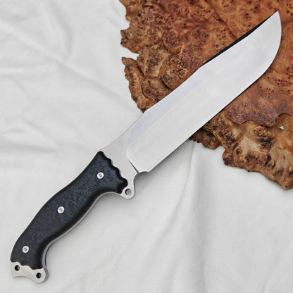 8 Inch Machete Fixed Blade Knife Carbon Fiber