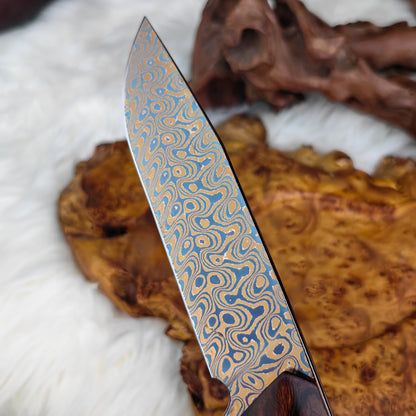 5.7 Inch Full Tang Hunter in Damascus