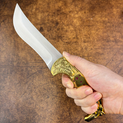 Uighur Knife in M390 Steel with Brass