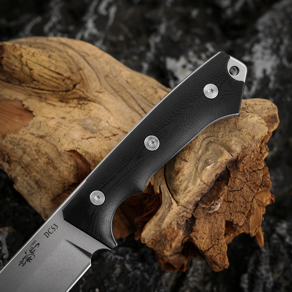 4.7 Inch DC53 Steel Fixed Blade Knife with Kydex Sheath