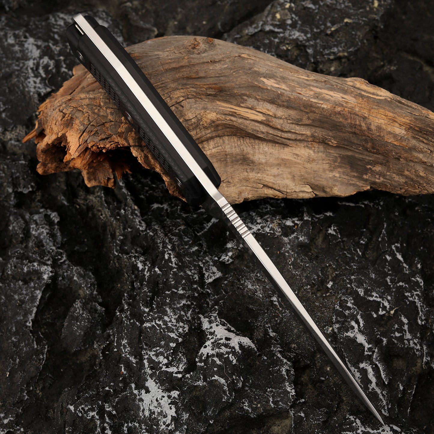 Survival Rescue Knife 5.7 Inch Tactical Fixed Blade Carbon Fiber