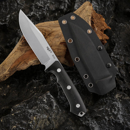 4.7 Inch DC53 Steel Fixed Blade Knife with Kydex Sheath