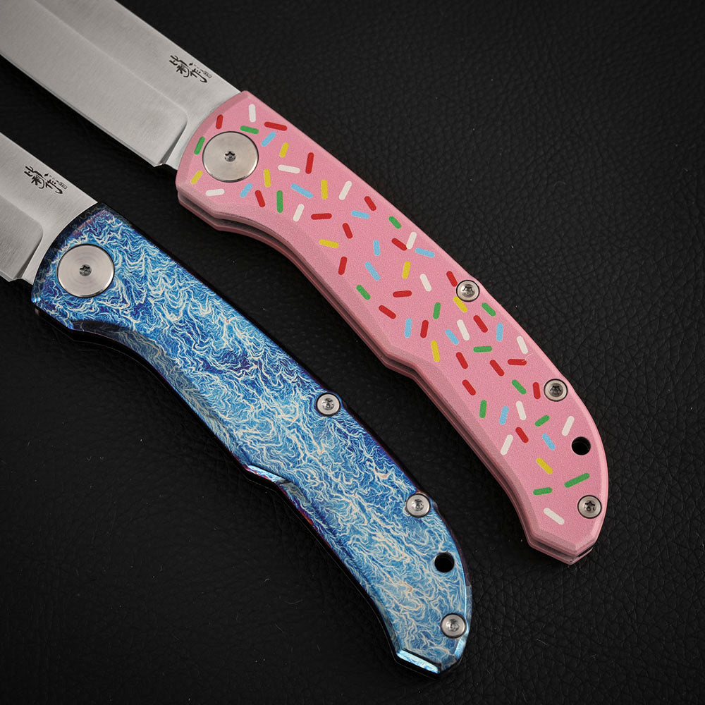 MagnaCut Steel Slip Joint Pocket Knife 3.8 Inch Titanium