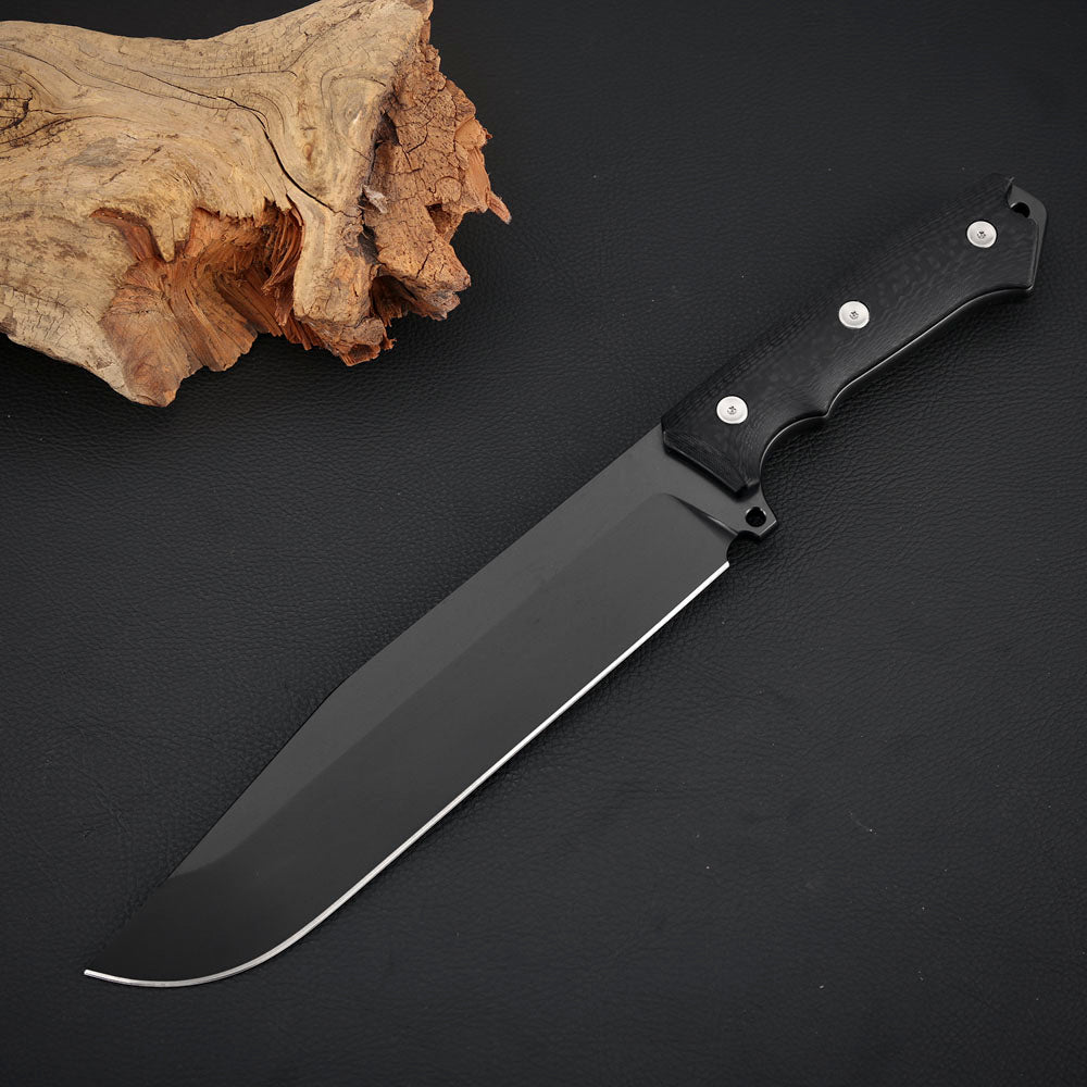7.8 Inch Machete， ASP2003 Steel, Carbon Fiber Composite Handle