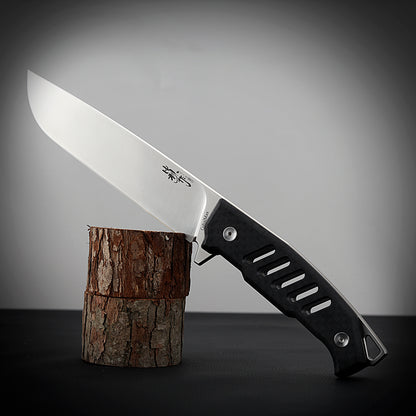 Combat Utility Fixed Blade Knife 6.3" Black DLC Coating