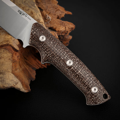 Vanax Steel 4.5 inch Fixed Blade Knife with Kydex Sheath