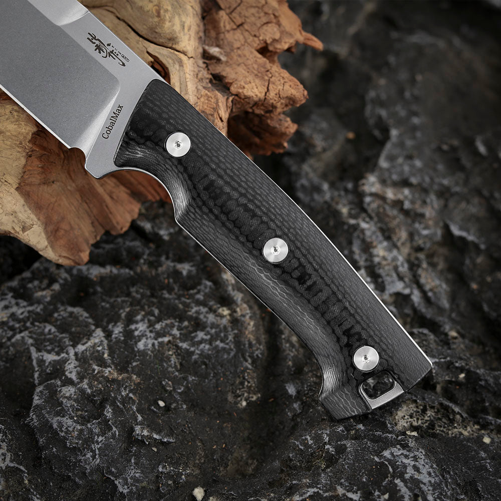 5 Inch Fixed Blade Knife, CobalMax Steel, Kydex Sheath
