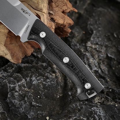 5 Inch Fixed Blade Knife, CobalMax Steel, Kydex Sheath