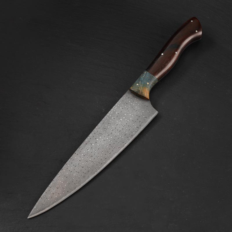 Custom Damascus Steel Chef's Knife