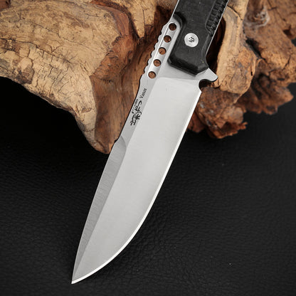 3.5 Inch Fixed Blade Knife, Vanax Steel, Carbon Fiber
