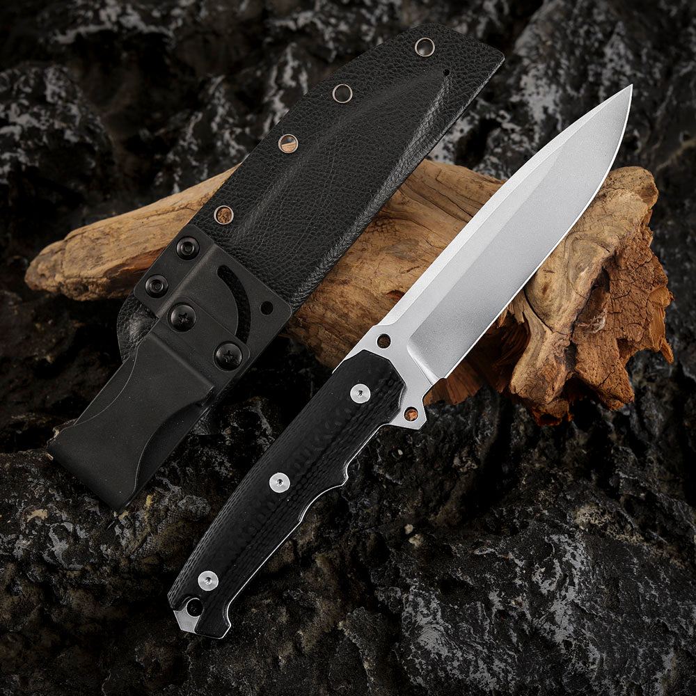 5.3 Inch Fixed Blade Knife, DC53 Steel with Kydex Sheath