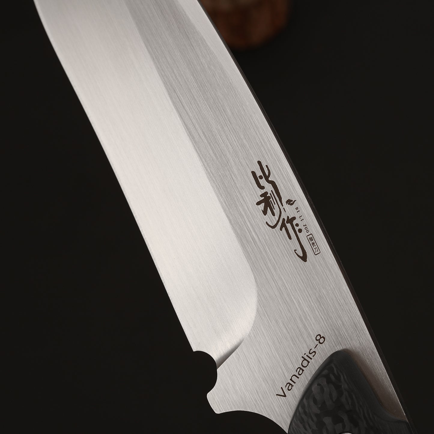 6.7 Inch Vanadis-8 Steel Fixed Blade Knife Carbon Fiber