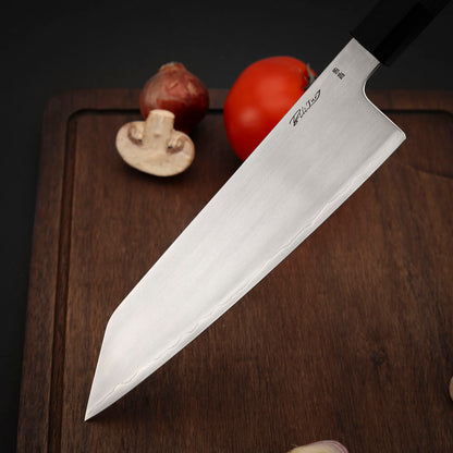 ZDP-189 Steel Japanese Nakiri/Kiritsuke Knife 8" Walnut