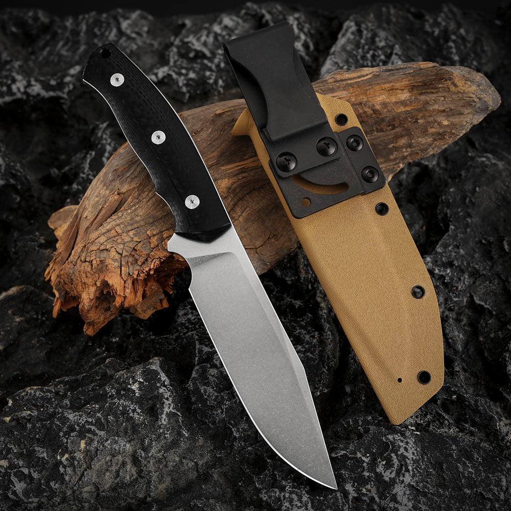 4.9 Inch Fixed Blade Knife, CobalMax Ⅱ Steel, Kydex Sheath