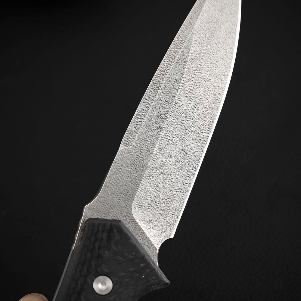 SLD-Magic Steel Fixed Blade Knife 4.6" Carbon Fiber