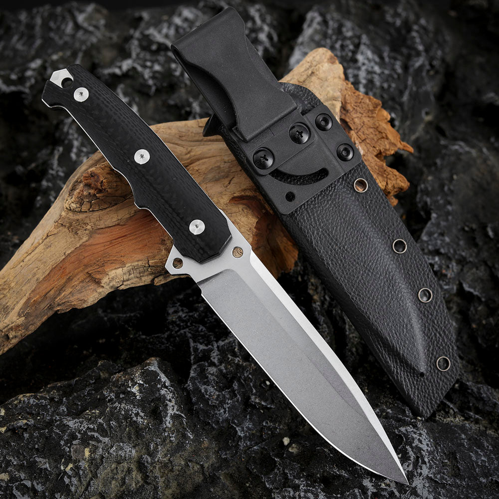 5.3 Inch Fixed Blade Knife, DC53 Steel with Kydex Sheath