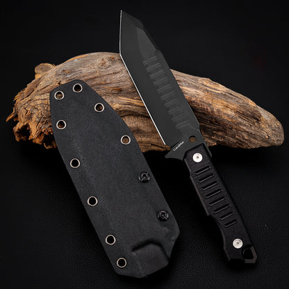 Combat Utility Fixed Blade Knife 5.4" Black DLC Coating