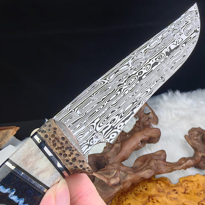 Mars Custom Hunter in Damasteel with Mammoth Tusks