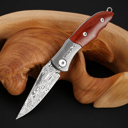 2 Inch Slip Joint Pocket Knife for EDC, Sweden Damasteel Blade