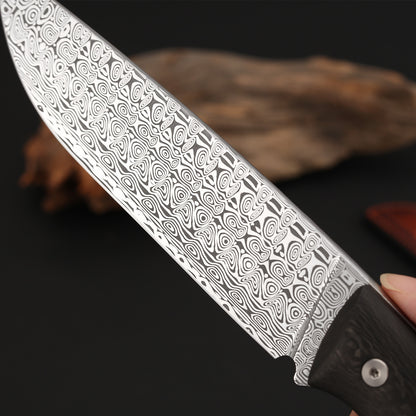 Custom Hunter in Damasteel with Carbon Fiber