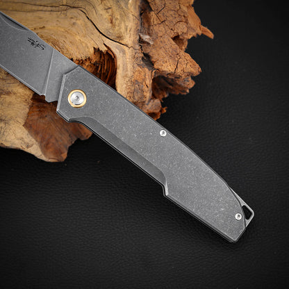 Slip Joint Pocket Knife 3.6 Inch MagnaCut Steel, Titanium