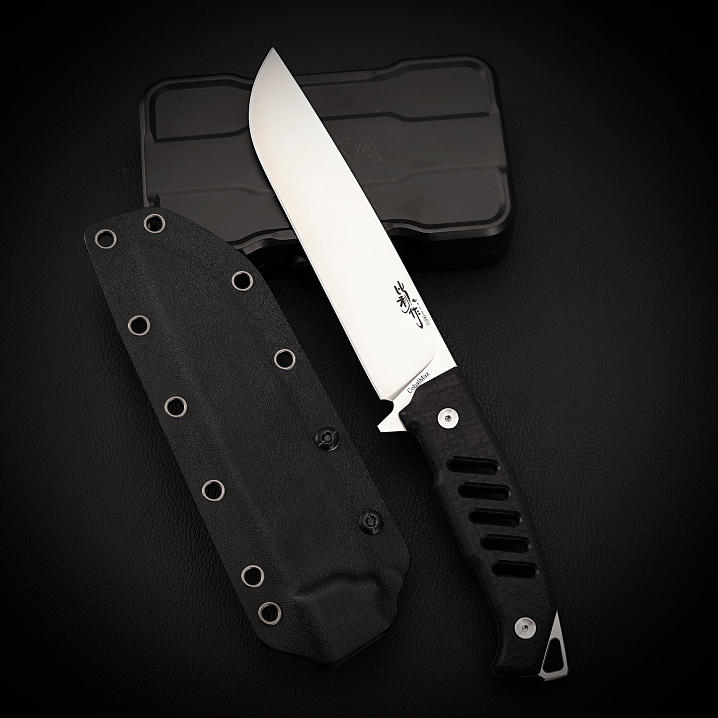 Combat Utility Fixed Blade Knife 6.3" Black DLC Coating