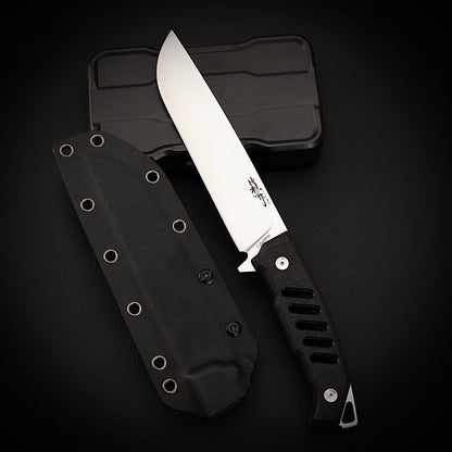 Combat Utility Fixed Blade Knife 6.3" Black DLC Coating