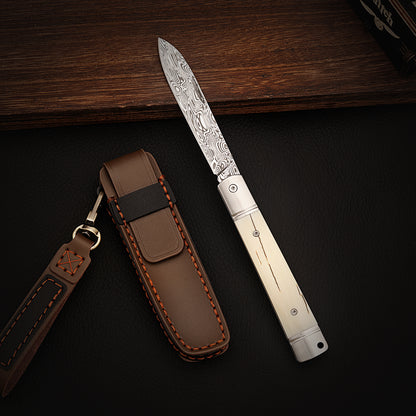 2.95 inch Slip Joint Pocket Knife 2.95" Damasteel