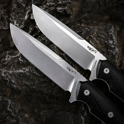 4.7 Inch Fixed Blade Knife, CobalMax Steel, Carbon Fiber