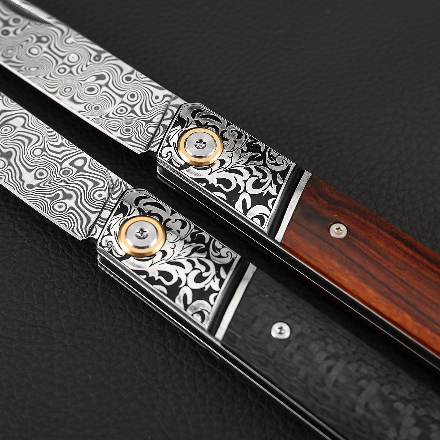 3.5 Incn Slip Joint Pocket Knife Powder Damascus Steel