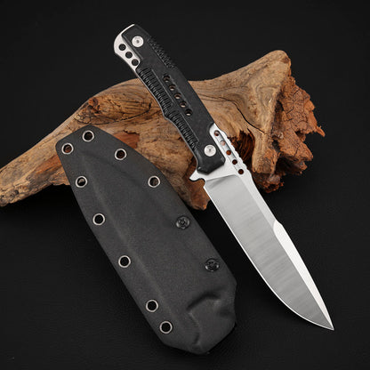 Survival Rescue Knife 5.5 Inch Tactical Fixed Blade Carbon Fiber