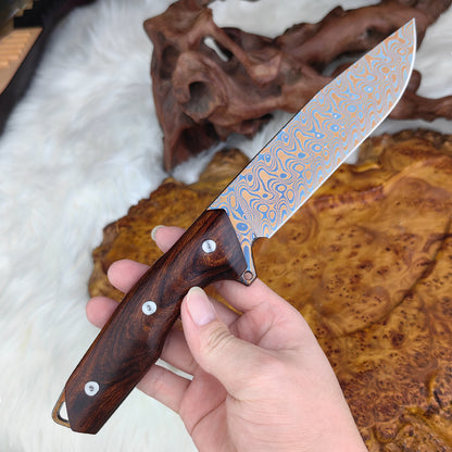 5.7 Inch Full Tang Hunter in Damascus