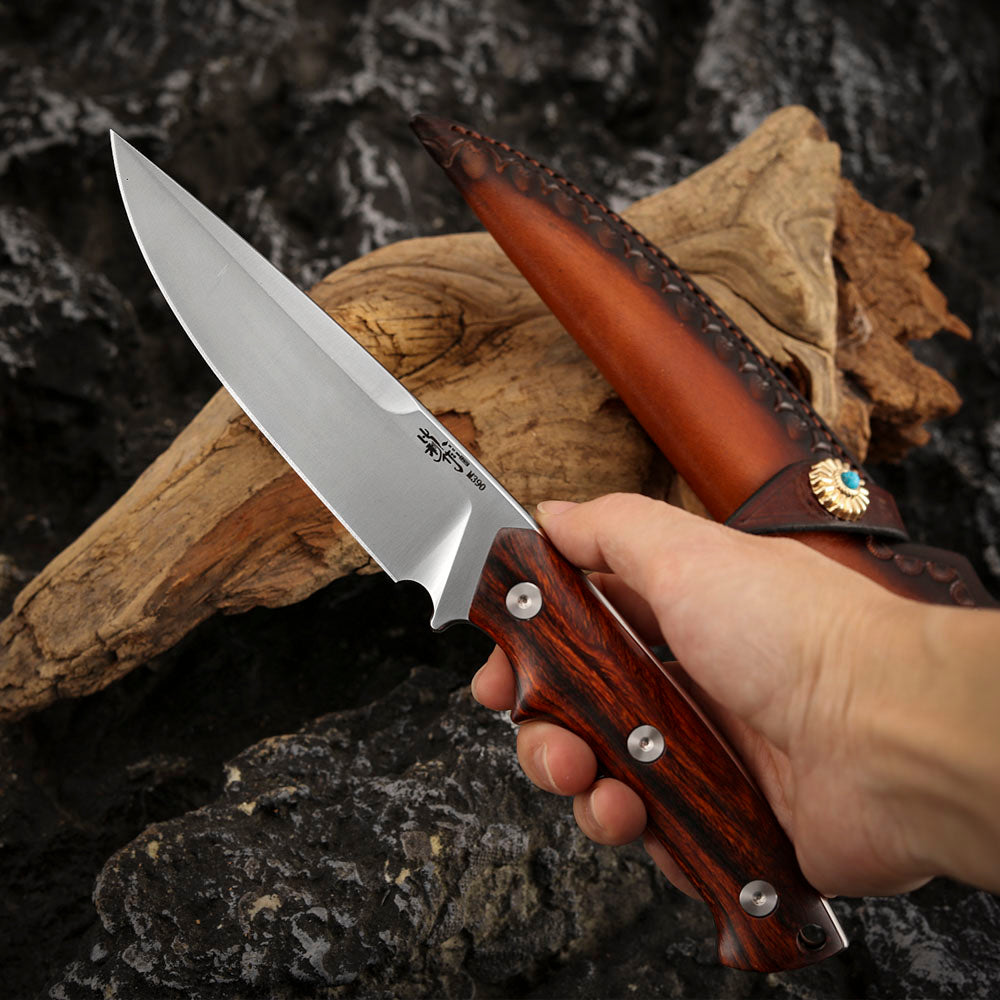 M390 Steel 4.5 inch Fixed Blade Knife with Kydex Sheath