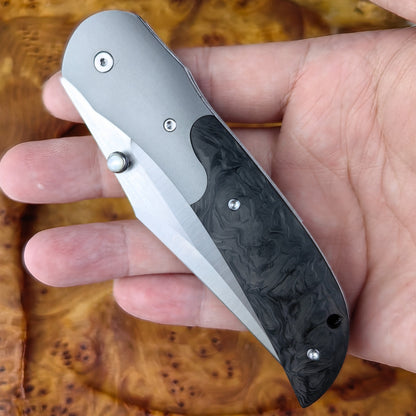 Tanto Style Folding Knife, Vanax Superclean Steel