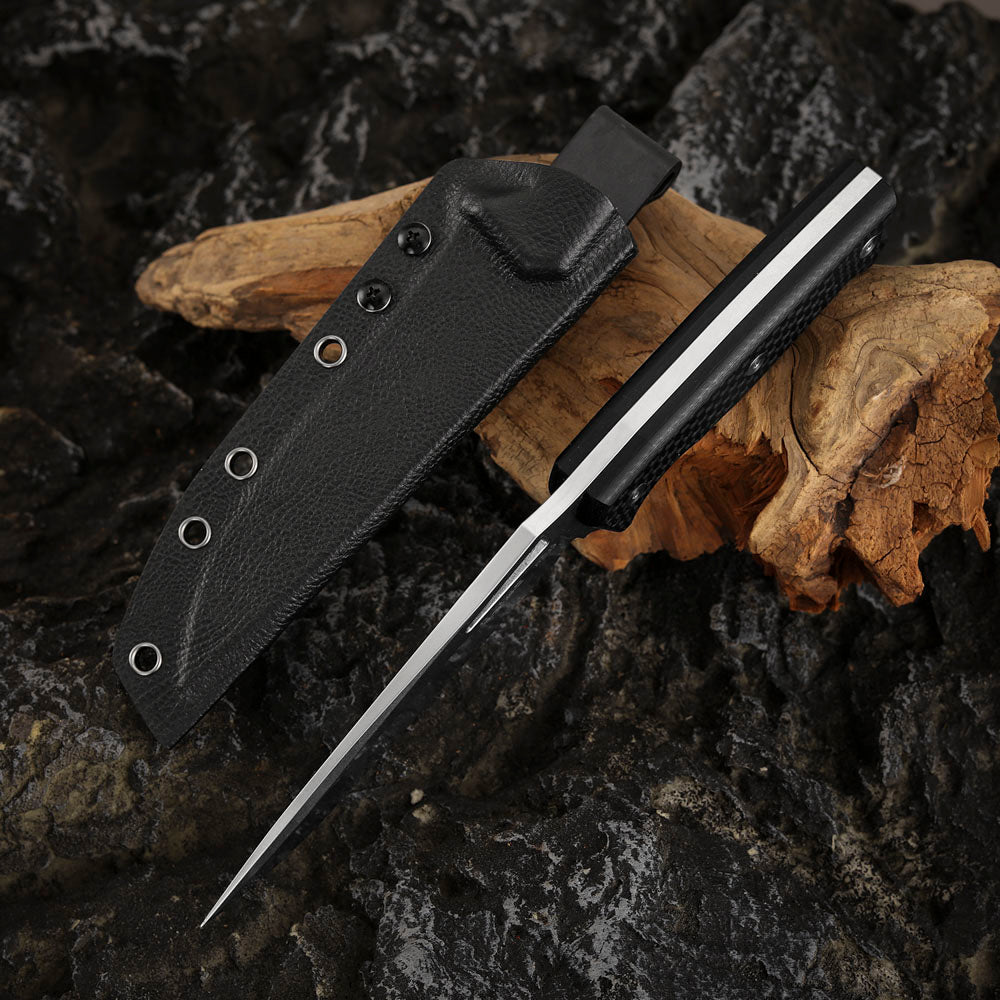 5.2 Inch Fixed Blade Knife, DC53 Steel with Kydex Sheath